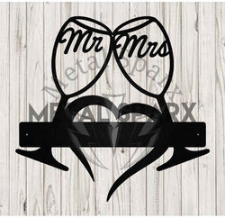 Mr & Mrs Wine Glasses