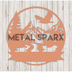 Copper Mountain Valley Monogram by Metal Sparx featuring a stylish, handcrafted monogram design on copper material.