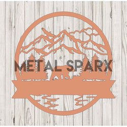 Metal Sparx Bear 2 Monogram pendant featuring a sleek bear design with engraved monogram detail.