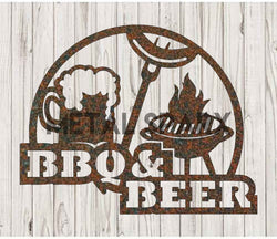 Rusty Metal Sparx BBQ and beer accessories with a weathered, rustic appearance and vintage design.
