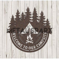 Rust-colored camping lantern by Metal Sparx, suitable for campsite lighting and outdoor adventures.