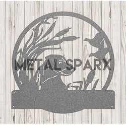 Silver Metal Sparx Lab Hunting Dog figurine, detailed metal sculpture of a hunting dog in a realistic pose.