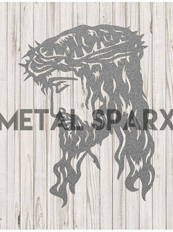 Silver Jesus figurine by Metal Sparx, detailed religious sculpture with intricate craftsmanship.