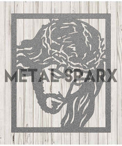 Silver Jesus figurine by Metal Sparx, detailed metal sculpture of Jesus in a natural pose, crafted with intricate design.
