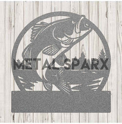 Silver metal art piece featuring a monogram design by Metal Sparx, showcasing intricate craftsmanship and modern metallic finish.