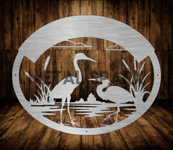 Metal Sparx Herons Monogram jewelry piece featuring intricate heron design with monogram details.